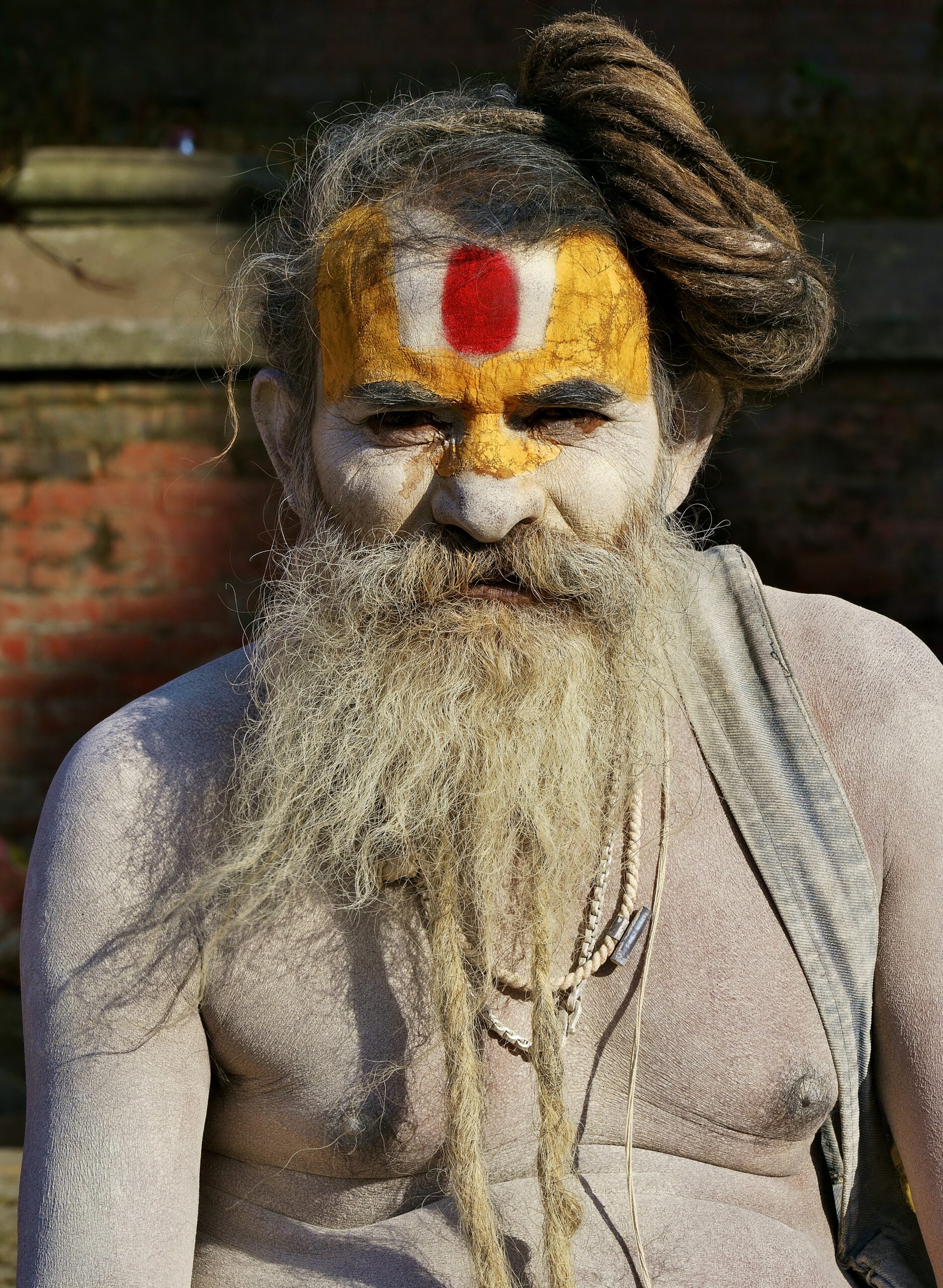 Sadhu Radebaba, 51 years old, lives at Pashupatinath Temple, Kathmandu, Nepal