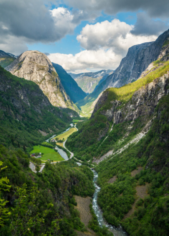 Naroydalen Valley at Midsummer, Stalheim (Voss-Gudvangen), Norway