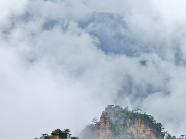 Natural Great Wall, Yuanjiajie, Zhanjiajie National Forest Park, Zhangjiajie, Hunan, China