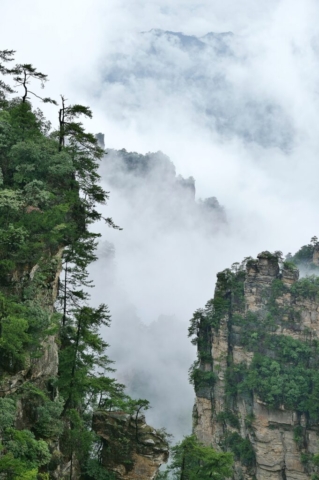 Natural Great Wall, Yuanjiajie, Zhanjiajie National Forest Park, Zhangjiajie, Hunan, China