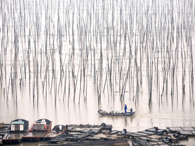 A rainy day in Shajiang Village, Shantian County, Xiapu, Fujian, China